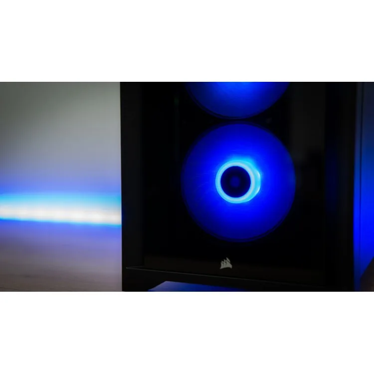 خرید کیس کامپیوتر Corsair iCue 4000X RGB - شاسی مید تاور - سیاه