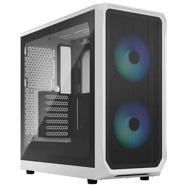 خرید کیس کامپیوتر Fractal Design Focus 2 RGB - شاسی مید تاور - سفید - شیشه شفاف