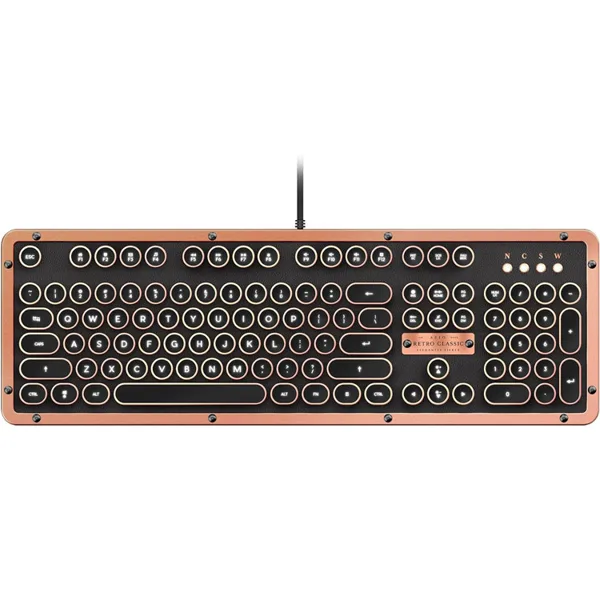 خرید کیبورد AZIO Retro Classic USB - سوییچ مکانیکی - طرح Artisan