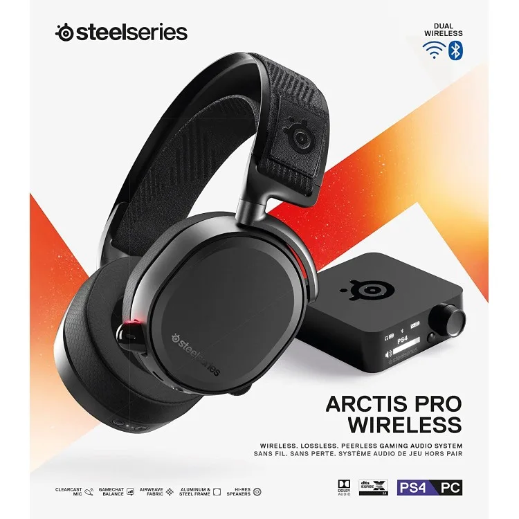 خرید هدست SteelSeries Arctis Pro بی سیم - سیاه