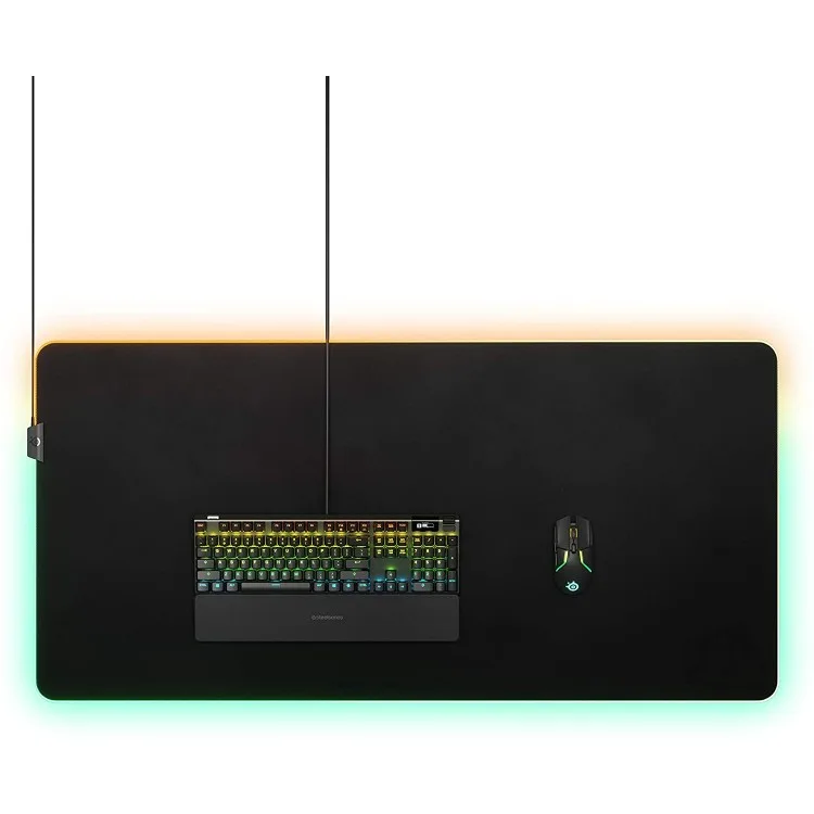خرید موس پد SteelSeries QcK Prism RGB - سایز 3XL