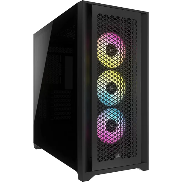 خرید کیس کامپیوتر Corsair iCue 5000D RGB Airflow - شاسی میدتاور - سیاه