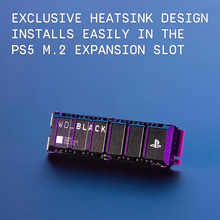 خرید اس اس دی WD_BLACK SN850P دارای هیت سینک - نسخه PS5 - یک ترابایت