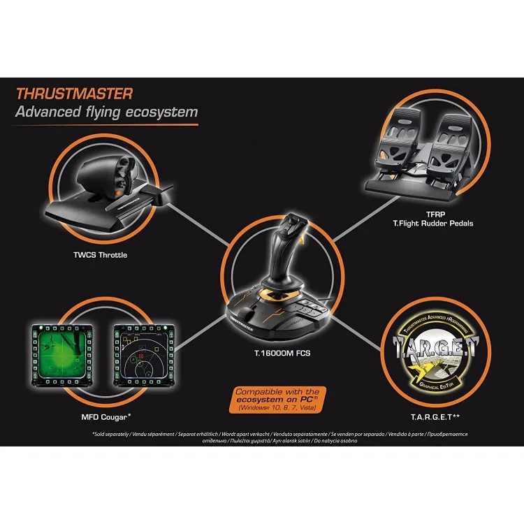خرید سیستم پرواز Thrustmaster T.16000M FCS
