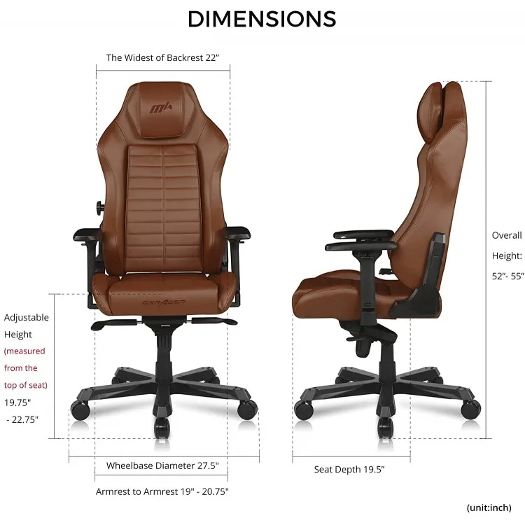خرید صندلی گیمینگ DXRacer سری مستر - قهوه ای روشن