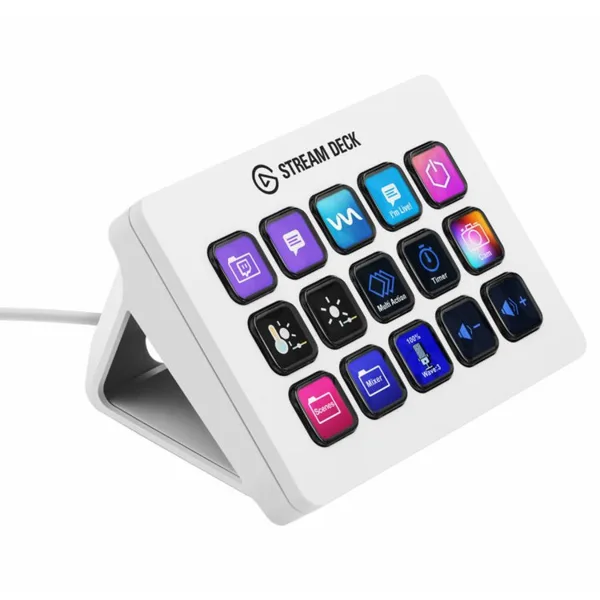 خرید پنل استریم Elgato Mk.2 دارای 15 دکمه - سفید