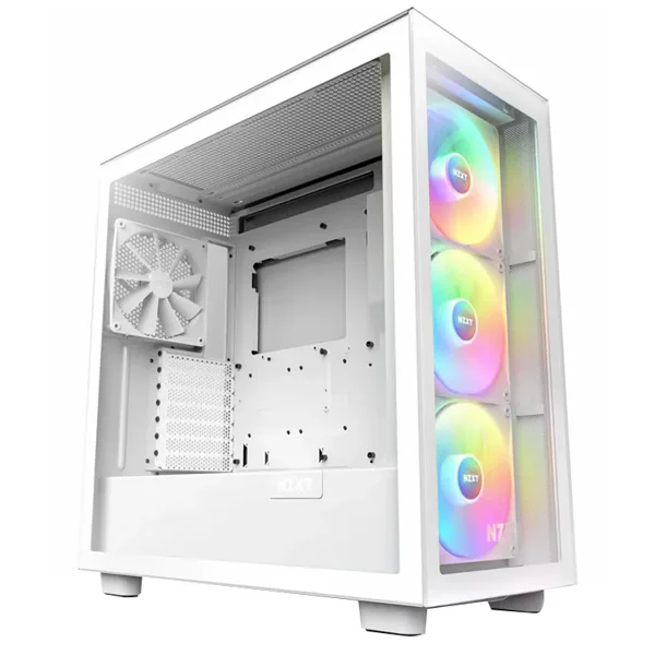 خرید کیس کامپیوتر NZXT H7 Elite - شاسی مید تاور - سفید مات
