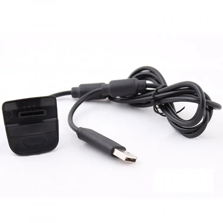 USB Charging Cable for Xbox 360 Wireless Controller Black
