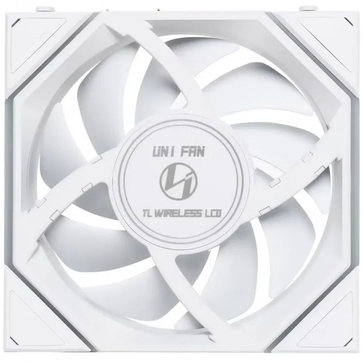 خرید فن کیس Lian Li UNI TL LCD 120 با تیغه های معکوس - بی سیم - پک سه تایی - سفید
