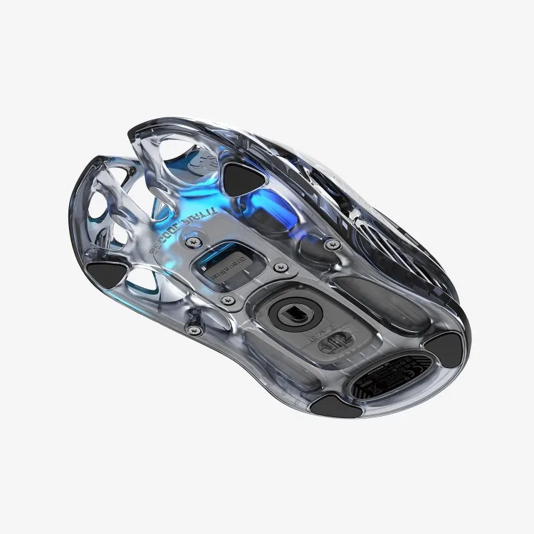 خرید موس GravaStar Mercury M2 - بی سیم - سیاه شفاف