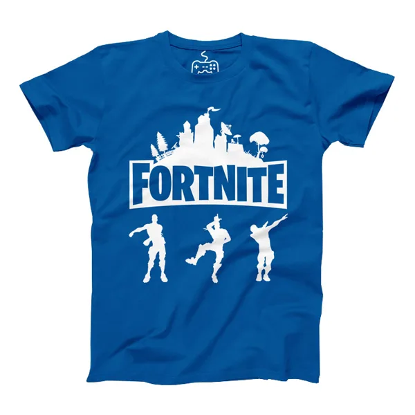 خرید تیشرت ونگارد - طرح Fortnite Dance - آبی - سایز L