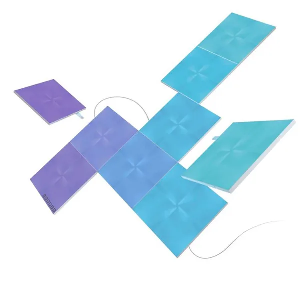 خرید لامپ هوشمند Nanoleaf Canvas - کیت Smarter - مربع - پک 9 تایی