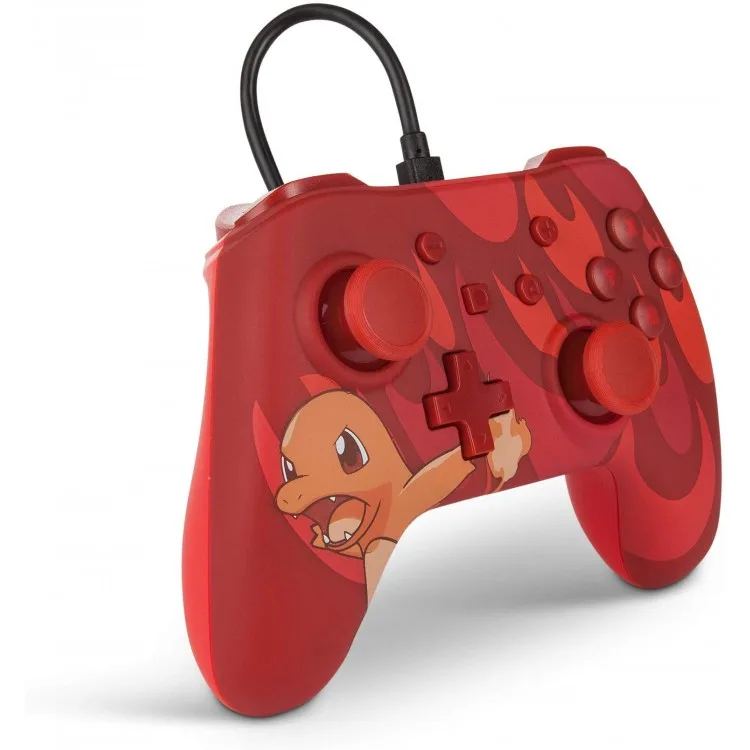 خرید کنترلر سیمی نینتندو سوییچ - طرح Blazing Charmander