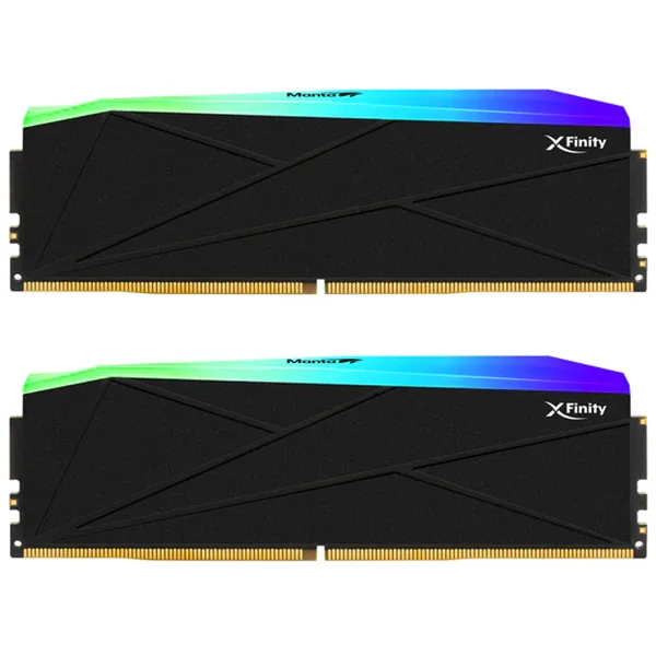خرید رم V-COLOR Manta XFinity RGB 96GB Dual 6400MHz CL32 - Black