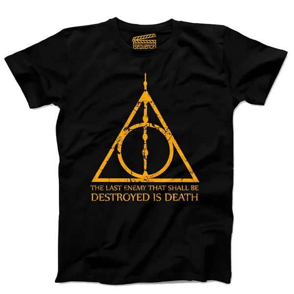 خرید تیشرت ونگارد - طرح Deathly Hallows - مشکی - سایز M