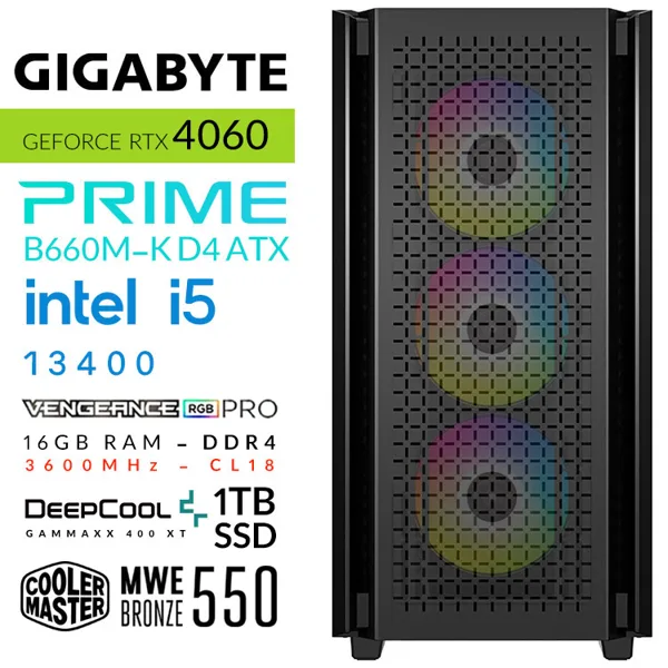 خرید کامپیوتر Hermes CG560 Gaming PC