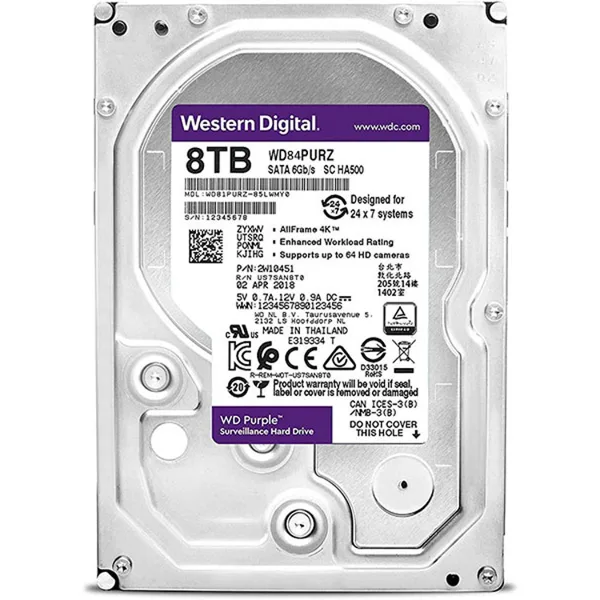 خرید هارد کامپیوتر WD Purple WD84PURZ - هشت ترابایت