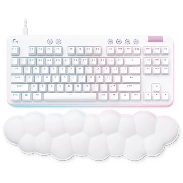 خرید کیبورد Logitech G713 - سوییچ مکانیکی قهوه ای - رنگ White Mist