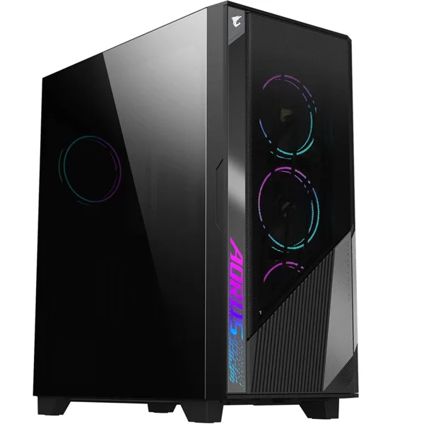 خرید کیس کامپیوتر Gigabyte AORUS C500 Glass - شاسی مید تاور - سیاه