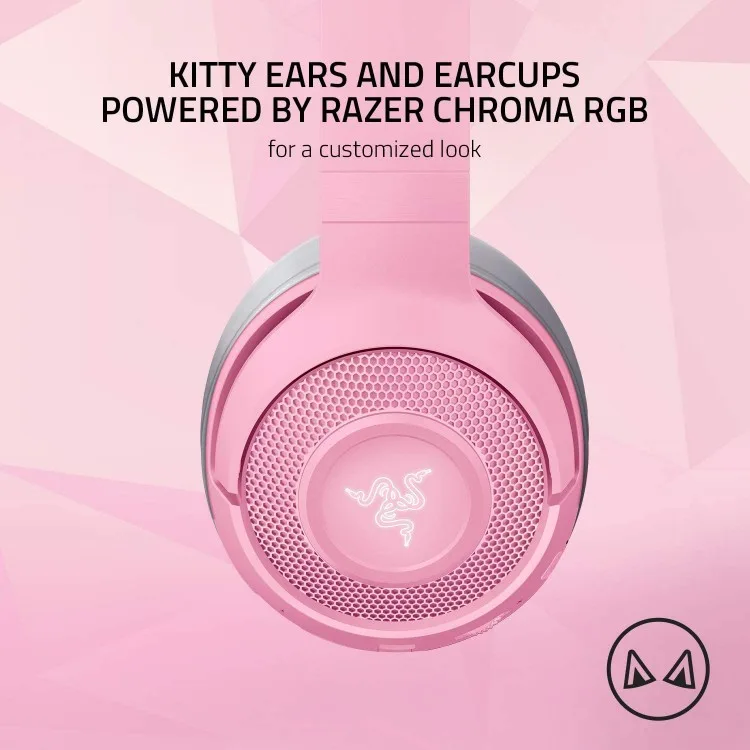 خرید هدست بی سیم Razer Kraken نسخه Kitty Edition