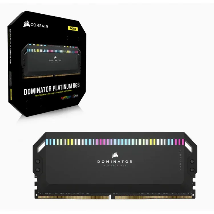 خرید رم Corsair Dominator Platinum RGB - ظرفیت 64 گیگابایت - DDR5 - سرعت 3200 مگاهرتز C16 - سیاه