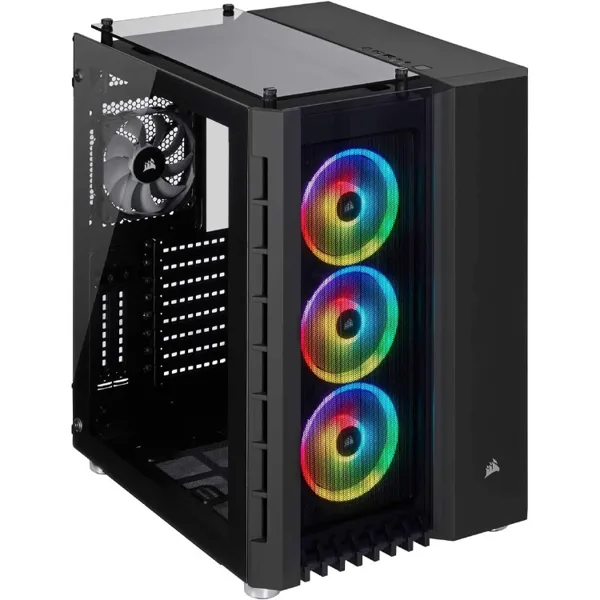 خرید کیس کامپیوتر Corsair Crystal Series 680X RGB - شاسی مید تاور - سیاه