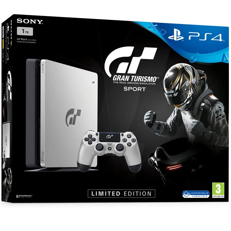 خرید پلی استیشن 4 اسلیم | یک ترابایت - طرح بازی Gran Turismo Sport - فاقد بازی