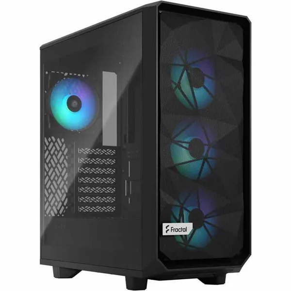 خرید کیس کامپیوتر Fractal Design Meshify 2 Compact Lite RGB - شاسی مید تاور - سیاه - شیشه روشن