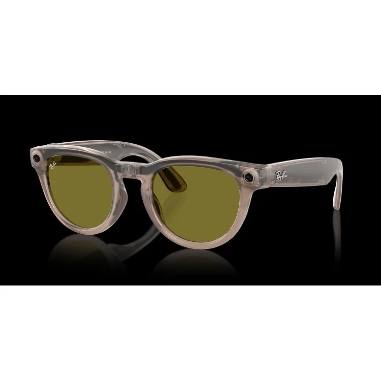 خرید عینک هوشمند Ray-Ban Meta Headliner - طرح Shiny Warm Stone - لنز فتوکرومیک سبز - استاندارد