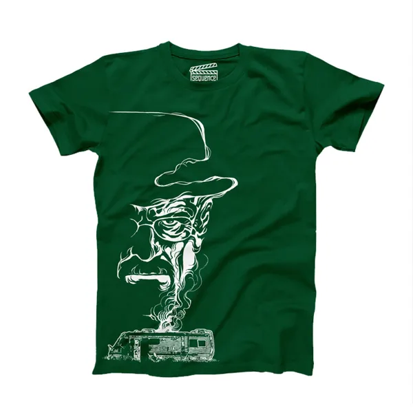 خرید تیشرت ونگارد - طرح Heisenberg - سبز - سایز M
