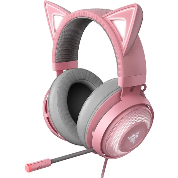 خرید هدست Razer Kraken نسخه Kitty - رنگ Quartz Pink