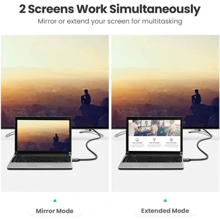 خرید کابل UGREEN HDMI 2.1 8K Ultra - خاکستری لاکچری - طول 1.5 متر