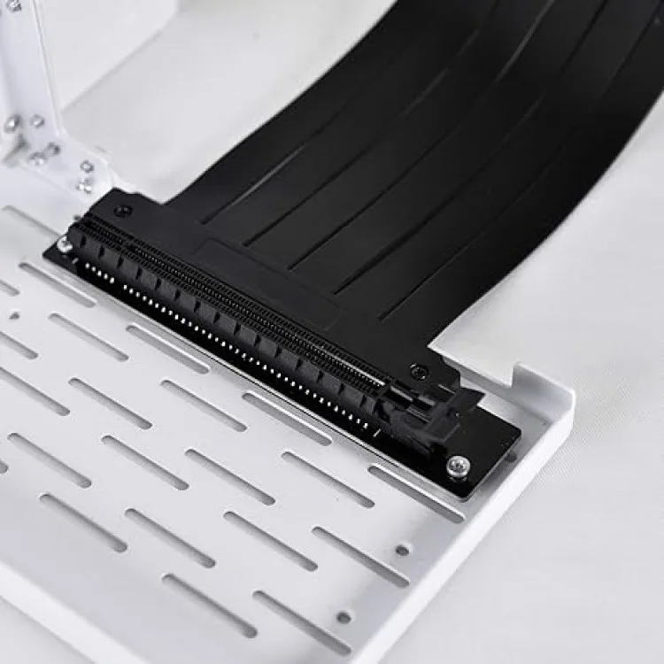 خرید نگه دارنده عمودی کارت گرافیک Lian Li O11D Mini با کابل رایزر PCIe 3.0 - سفید