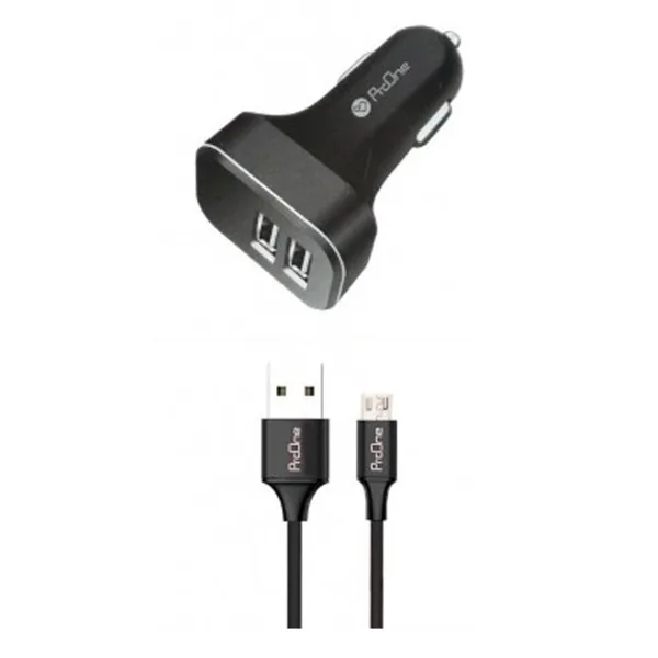 شارژر فندکی ProOne به همراه کابل میکرو USB