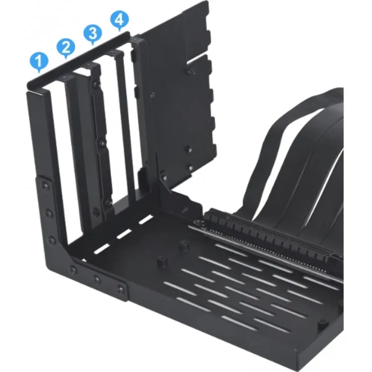 خرید نگه دارنده عمودی کارت گرافیک Lian Li Universal دارای چهار اسلات با کابل رایزر PCIe 4.0 - سیاه