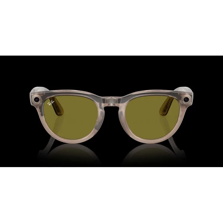 خرید عینک هوشمند Ray-Ban Meta Headliner - طرح Shiny Warm Stone - لنز فتوکرومیک سبز - استاندارد