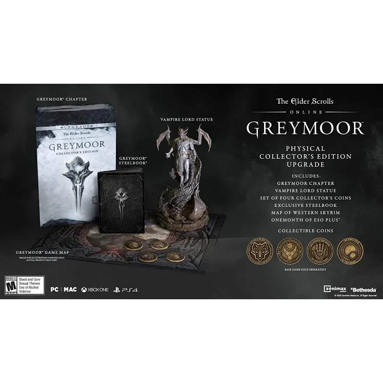 خرید بازی The Elder Scrolls Online: Greymoor Upgrade نسخه Collector برای PS4