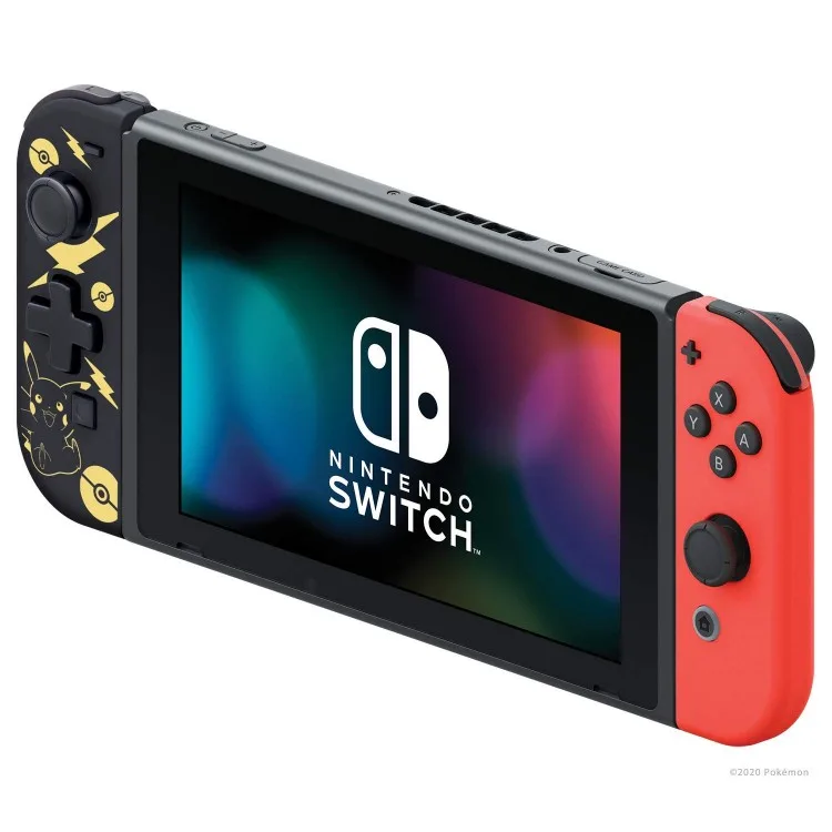 خرید کنترلر Hori برای سمت چپ نینتندو سوییچ - طرح Pikachu Black & Gold