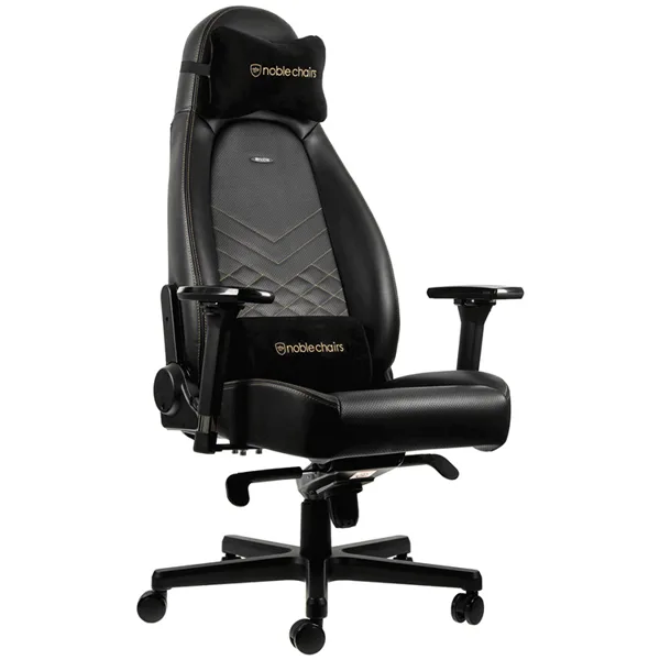 خرید صندلی گیمینگ Noblechairs ICON- مشکی/طلایی