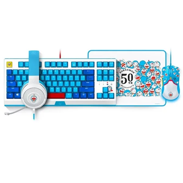 خرید باندل لوازم جانبی گیمینگ Razer Essential - طرح محدود ۵۰ سالگی Doraemon