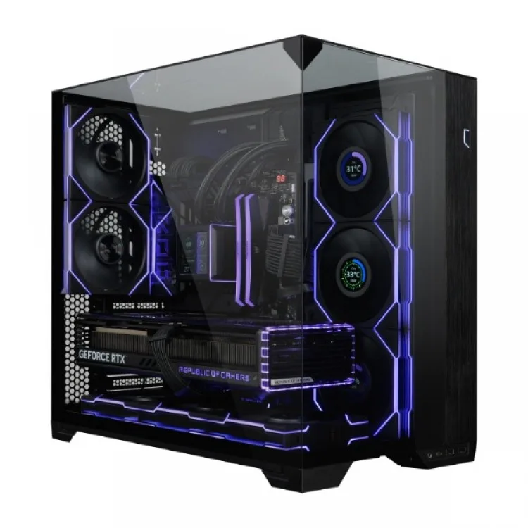خرید فن کیس Lian Li Uni Fan TL Reverse Blade دارای نمایشگر LCD - بی سیم - پک سه تایی