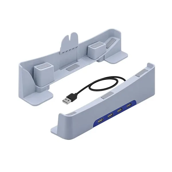 خرید پایه افقی PGTech با چهار پورت USB برای PS5 اسلیم و پرو