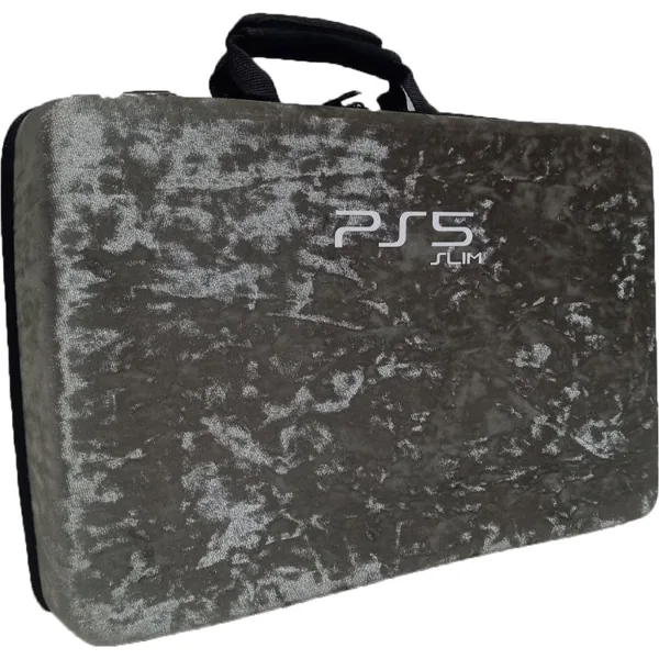 خرید کیف PlayStation 5 اسلیم - خاکستری مخملی