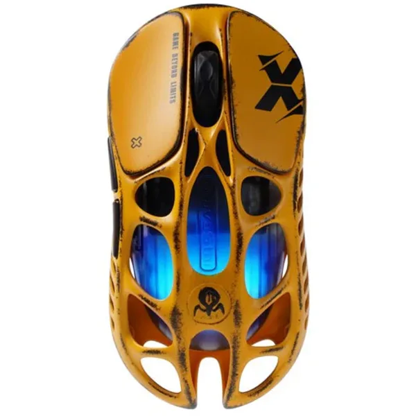 خرید موس GravaStar Mercury X - بی سیم - طرح Battle-Worn Yellow