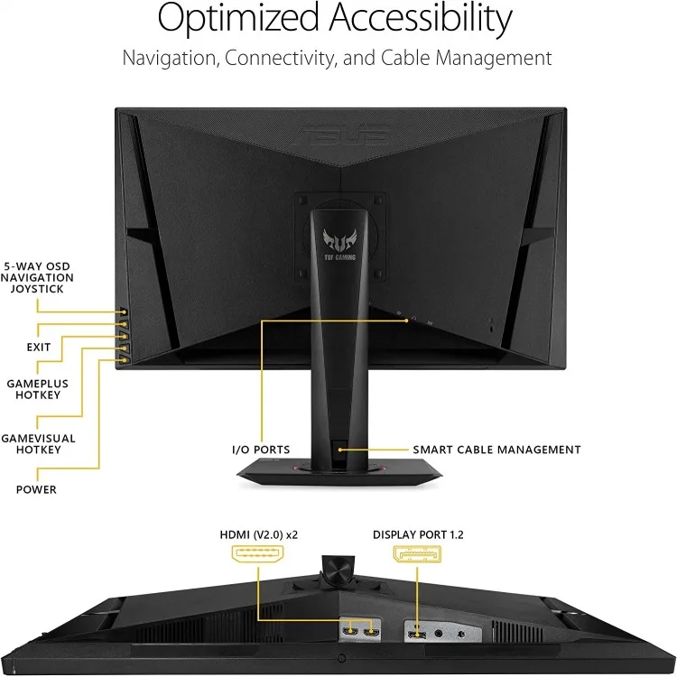خرید مانیتور Asus TUF VG27AQ - کیفیت WQHD - سایز ۲۷ اینچ