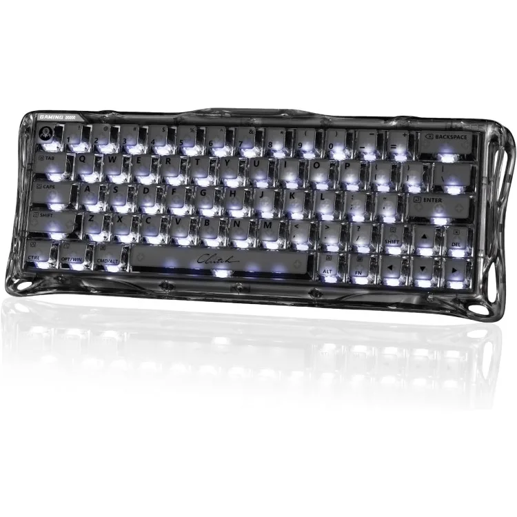 خرید کیبورد GravaStar Mercury V60 - سوییچ مغناطیسی - طرح Onyx Crystal