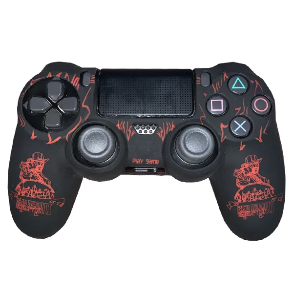 روکش کنترلر Dualshock 4 Cover - Red Dead Redemption 2 Red