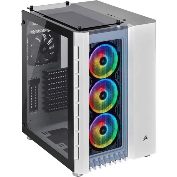 خرید کیس کامپیوتر Corsair Crystal Series 680X RGB - شاسی مید تاور - سفید