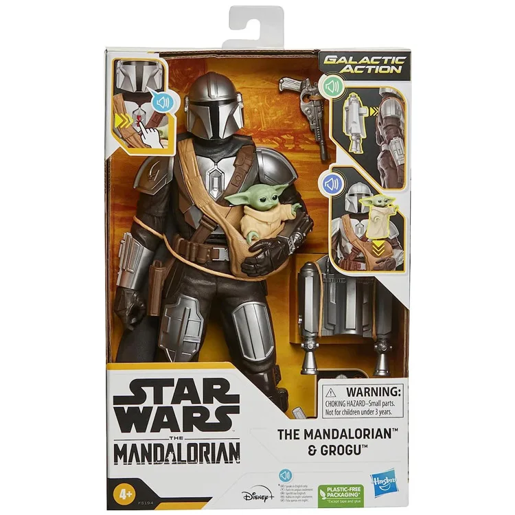 خرید اکشن فیگور مندلورین و گروگو از سریال The Mandalorian - کالکشن Galactic Action - طول 30 سانتی متر