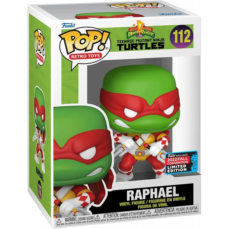 خرید عروسک POP! - شخصیت Raphael از مجموعه Mighty Morphin' Power Rangers: Teenage Mutant Ninja Turtles نسخه محدود 2022 Fall Convention